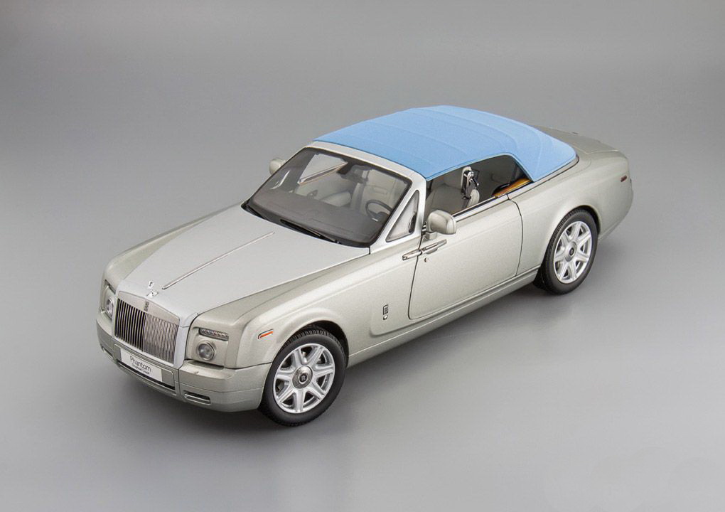 1/18 Kyosho Rolls-Royce Phantom Drophead Coupe Platinum 08871PLG