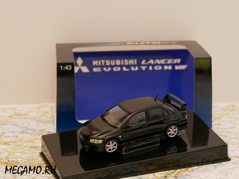 1/43 Autoart Mitsubishi Lancer EVO VIII black