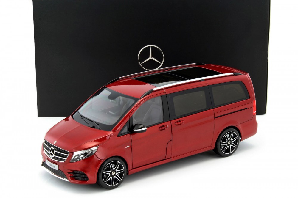 1/18 Norev Mercedes-Benz V-Class W447 Red AMG-Line 2017