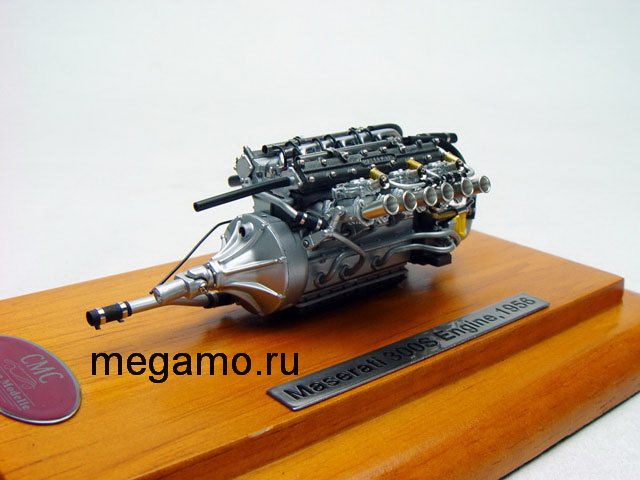 1/18 CMC Maserati 300S 1956 Motor Aggregat Engine on Base+Showcase M-110