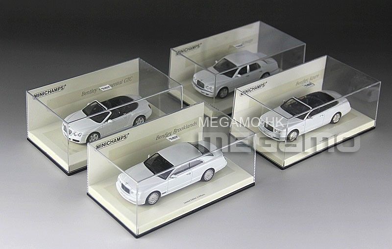 1/43 Minichamps White Series Bentley Full Set Azur Brookland Arnage Continental