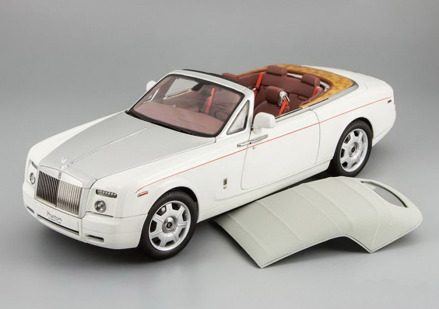 1/18 Kyosho Rolls-Royce Phantom Drophead Coupe White