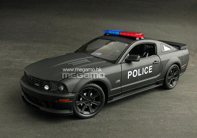 1/18 Welly Ford Mustang Saleen S281 E Police Car Matte Black