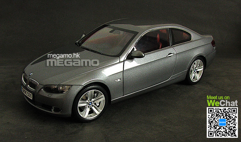 1/18 BMW Dealer 2008 e92 325i 328i 330i Coupe Gray L6 N52 Kyosho