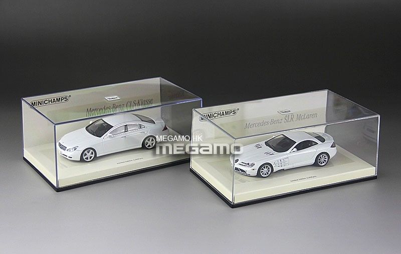 1/43 Minichamps White Series Bentley Mercedes Benz Set SLR + CLS