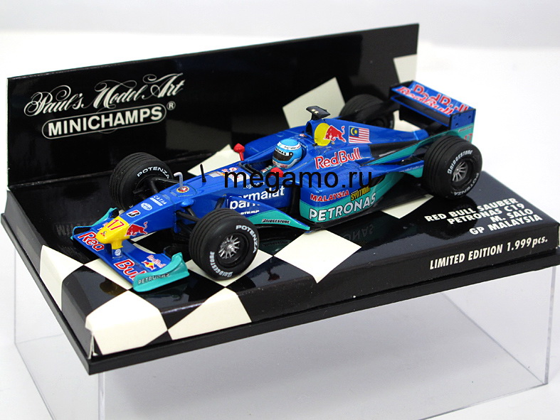 1/43 Minichamps Kimi Raikkonen Red Bull SAUBER PETRONAS c20 2001 F1