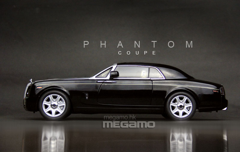 1/18 Kyosho Rolls-Royce Phantom Coupe Black Silver Bonnet