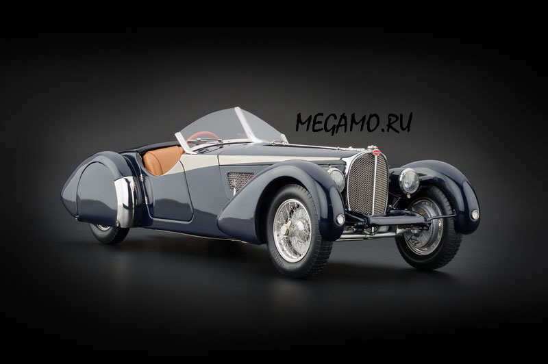 1/18 CMC 1938 Bugatti Typ 57 SC Corsica Roadster With Crocodile Leather Interior