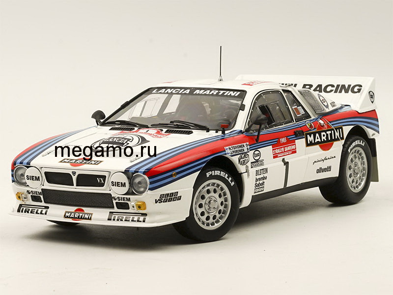 1/18 Kyosho 1985 Lancia 037 Rally Sanremo Martini Racing H. Toivonen J.Piironen