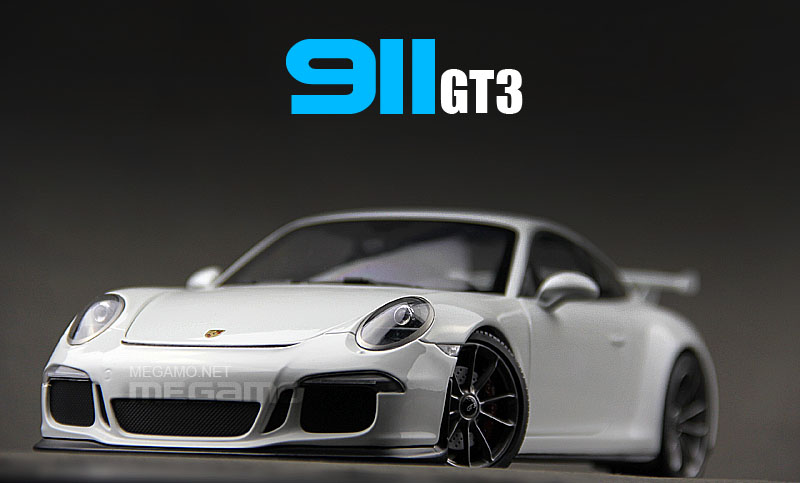 1/18 Minichamps Porsche 911 GT3 2013 White Gun Grey Silver Rim Limited