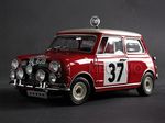 1/18 Kyosho Morris Mini Cooper S 1964 Monte Carlo Winner #37